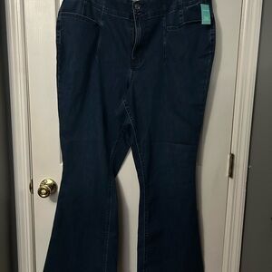 Maurices Dark Indigo Flare Jeans